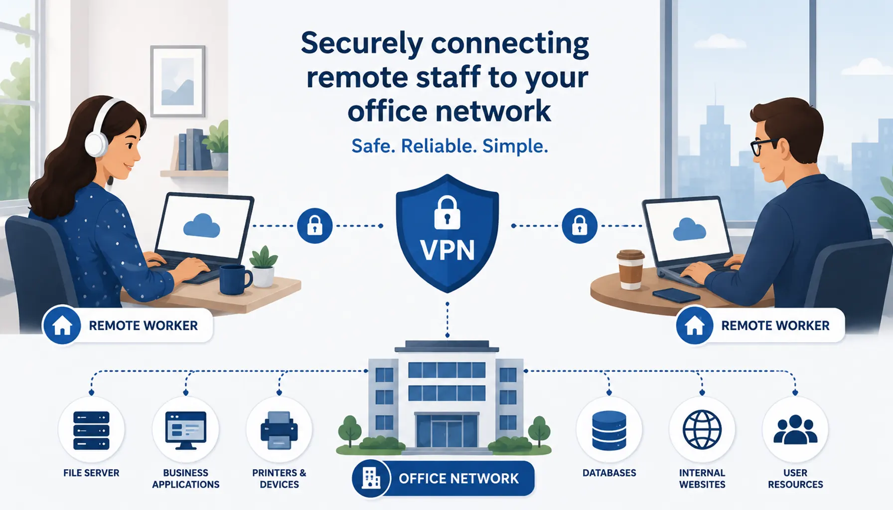 How Do I Connect Remote Staff to Our Office Network?